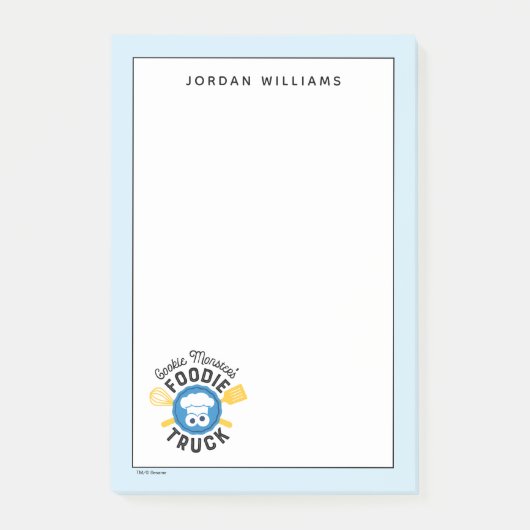 Cookie Monster's Foodie Truck-logo Post-it® Notes (Voorkant)