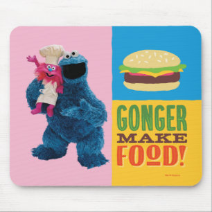Cookie Monster's Foodie Truck   Lukt voedsel maken Muismat