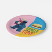 Cookie Monster's Foodie Truck | Lukt voedsel maken Papieren Bordje (Gekanteld)