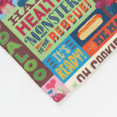 Cookie Monster's Foodie Truck Pattern Fleece Deken (Hoek)