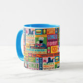 Cookie Monster's Foodie Truck Pattern Mok (Voorkant links)