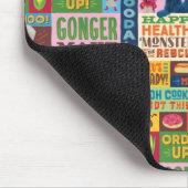 Cookie Monster's Foodie Truck Pattern Muismat (Hoek)