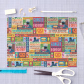 Cookie Monster's Foodie Truck Pattern Tissuepapier (Craft)