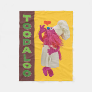 Cookie Monster's Foodie Truck Toodaloo Fleece Deken