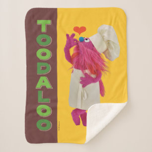 Cookie Monster's Foodie Truck Toodaloo Sherpa Deken