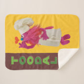 Cookie Monster's Foodie Truck | Toodaloo Sherpa Deken (Voorkant (horizontaal))