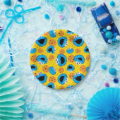 Cookie Monter en Cookies Pattern Papieren Bordje (Feest)