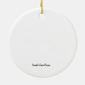 Cookie Mouse Keramisch Ornament (Achterkant)