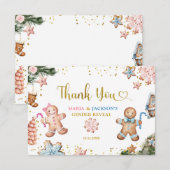 Cookie pain d'épices Carte de remerciements de rév (Devant / Derrière)