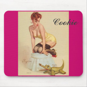 Cookie Pin-up mousepad Muismat