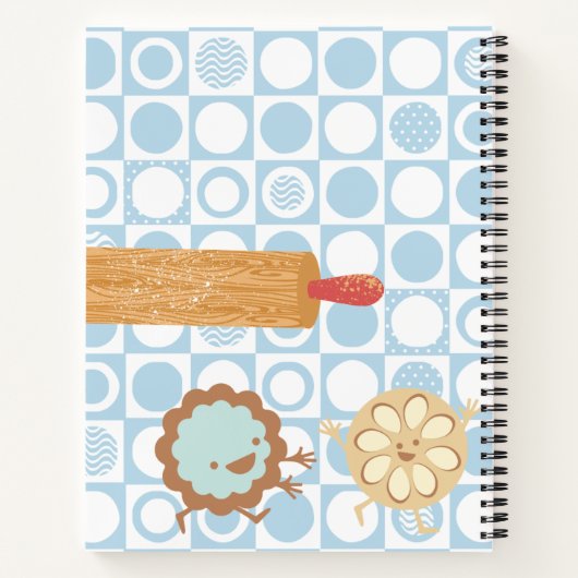 Cookie rouleau épingle cuisson recettes cahier de  (Dos)