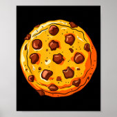 Cookie Shirt Men Women Kids Chocolate Chip Cookie Poster (Voorkant)