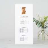 Cookie shop prijslijst/ Menu Kaart Wit (Staand voorkant)