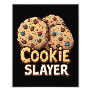 Cookie Slayer – Chocolade Veroveraar Foto Afdruk