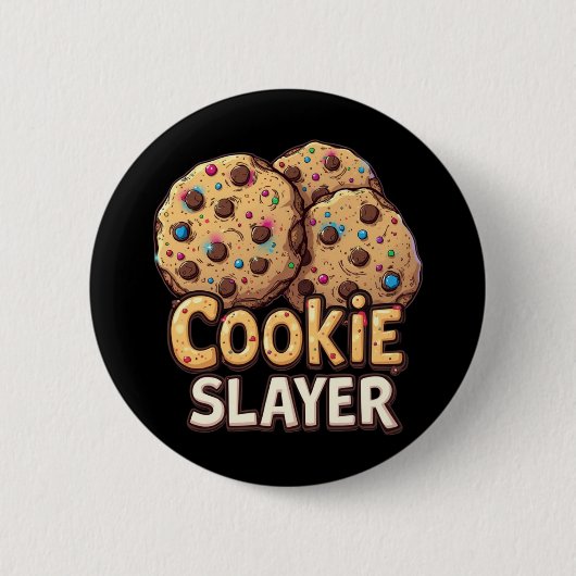 Cookie Slayer – Chocolade Veroveraar Ronde Button 5,7 Cm (Voorkant)