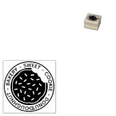 Cookie Slice Donut Lekker Rubberstempel (Gestempeld)