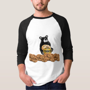 Cookie Snoepjes Dessert Eten Schattig Dier Beer Le T-shirt
