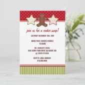 Cookie Swap Fêtes de Noël Invitations (Debout devant)