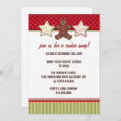 Cookie Swap Fêtes de Noël Invitations (Devant / Derrière)