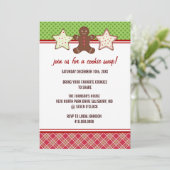 Cookie Swap Fêtes de Noël Invitations (Debout devant)