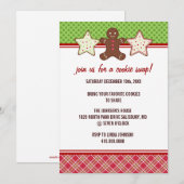 Cookie Swap Holiday Kerstfeest Uitnodigingen (Voorkant / Achterkant)