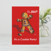 Cookie Swap-kerstfeest uitnodiging (Staand voorkant)