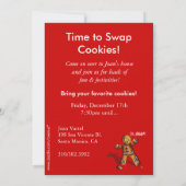 Cookie Swap-kerstfeest uitnodiging (Achterkant)