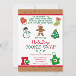 Cookie Swap Uitnodiging, Cookie Party Uitnodiging