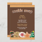 Cookie Swap Uitnodiging Vakantie Uitnodiging (Voorkant / Achterkant)