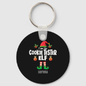 Cookie Tester Elf Family Matching Christmas Name  Sleutelhanger (Voorkant)