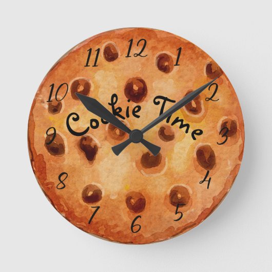 Cookie Time Chocolate Chip Ronde Klok (Voorkant)