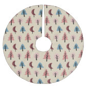 Cookie Tree Pastel Roze Patroon Kerstboom Rok (Voorkant)