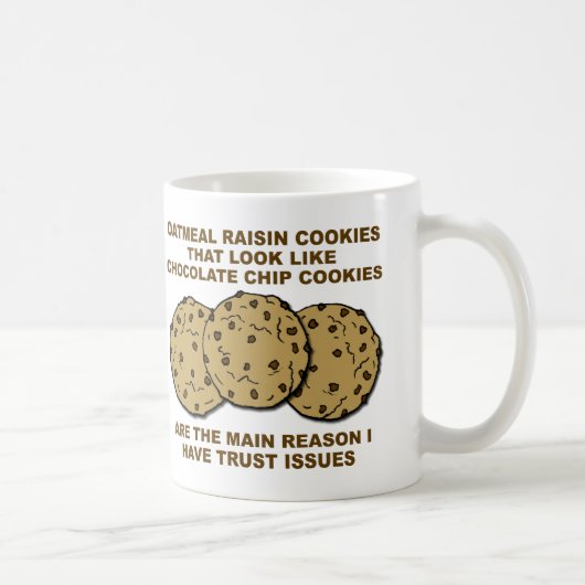 Cookie Trust Issues Funny Mug Koffiemok (Rechts)