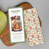 Cookie uitwisseling kerstvakantie feest kaart