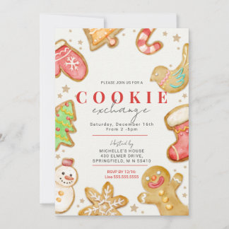 Cookie-uitwisselingsfeestje Kaart