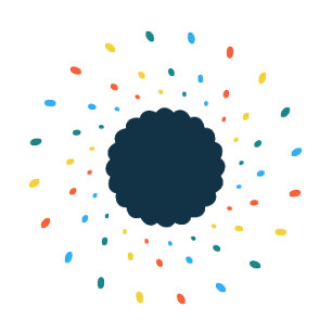 Cookie Universe Minimalistische Kunst T-shirt Kos