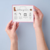 Cookie Verzorgingsinstructies Flyer (Hand)