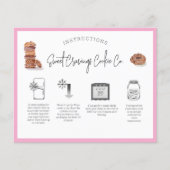 Cookie Verzorgingsinstructies Flyer (Voorkant)
