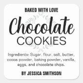 Cookie Votre étiquette de formulation CK011sq (Devant)