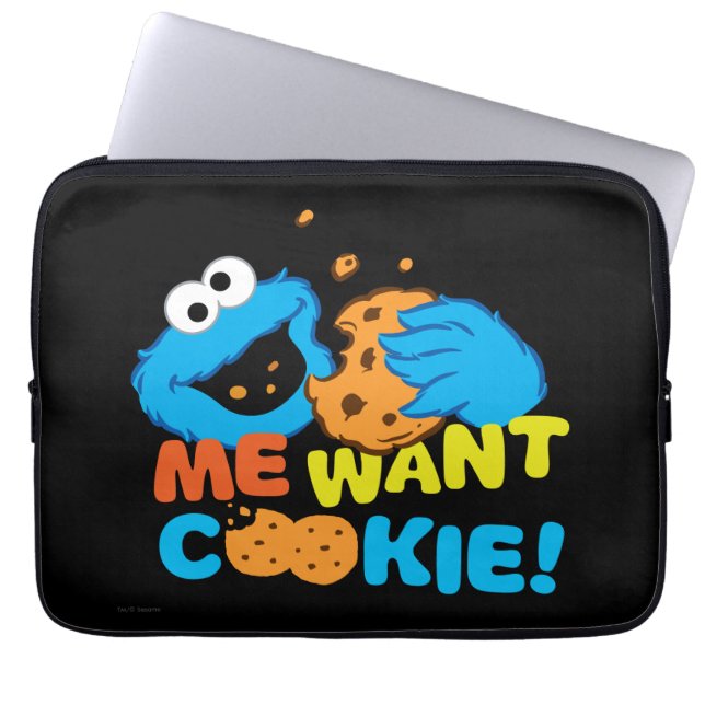 Cookie wil Cookie Laptop Sleeve (Voorkant)