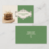 Cookies à chips de chocolat Cartes de visite {Gree (Devant / Derrière)