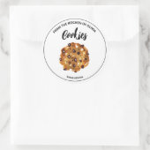 Cookies à chips de chocolat cuits avec autocollant (Sac)