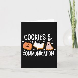Cookies & Communicatie Grappig Halloween Ontwe Kaart