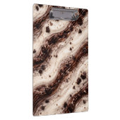 Cookies and Cream Milkshake Marble Texture Design Klembord (Rechts)