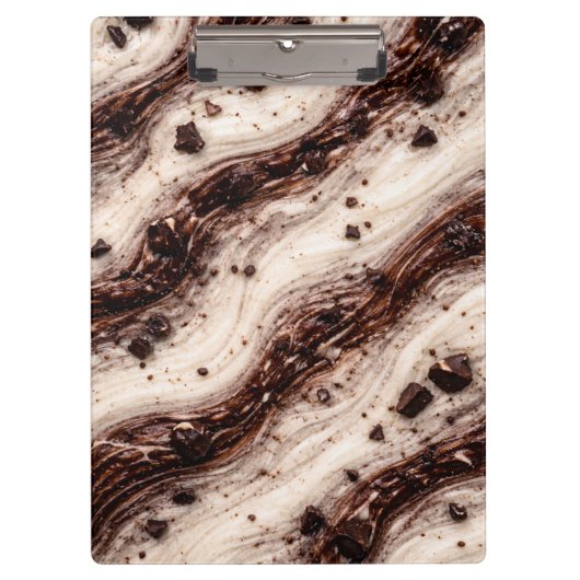 Cookies and Cream Milkshake Marble Texture Design Klembord (Voorkant)