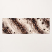 Cookies and Cream Milkshake Marble Texture Design Yogamat (Achterkant (horizontaal))