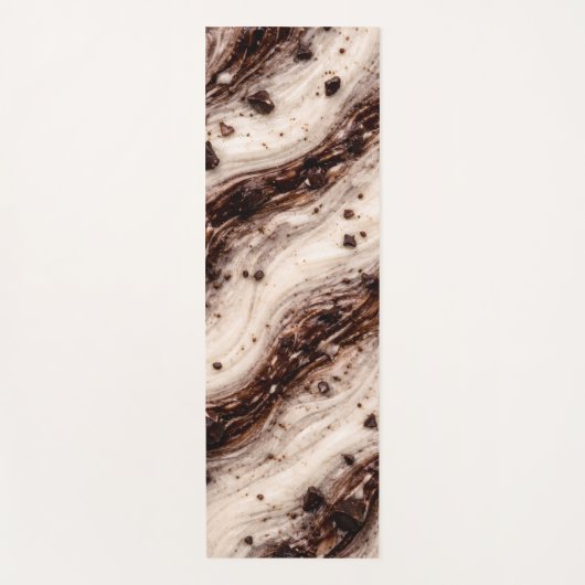 Cookies and Cream Milkshake Marble Texture Design Yogamat (Voorkant)