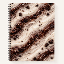 Cookies and Cream Milkshake Marmer Textuur Design