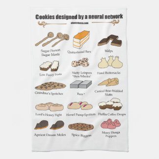 Cookies by AI Weirdness - Kitchen towel Theedoek