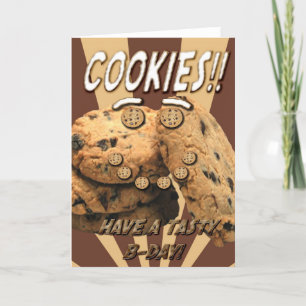 Cookies : Carte d'anniversaire savoureux